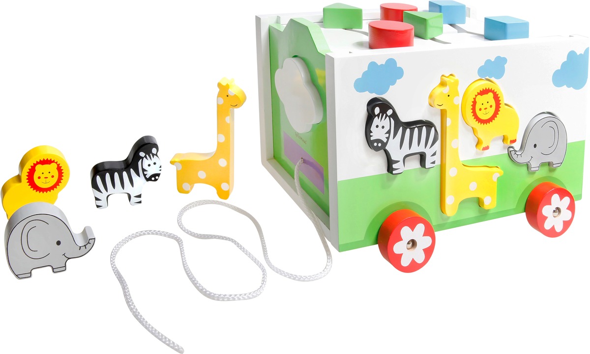 Beeboo Holzbausteine Bunt – 50-teiliges Set In Aufbewahrungstrommel Für Kinder Ab 1 Jahr